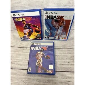 NBA 2K Basketball Game Bundle For The Sony Playstation 5 - PS5 2K21,2K22,2K23
